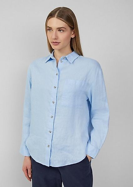 s.Oliver Langarmbluse Bluse aus reinem Leinen mit Brusttasche günstig online kaufen