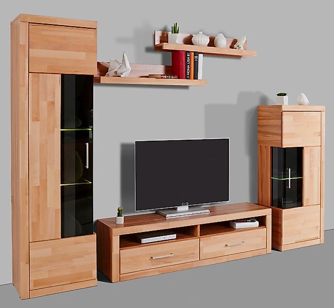 Home affaire Wohnwand "Ribe Wohnwand Set-5 St." Set, 5 Stk. tlg. günstig online kaufen