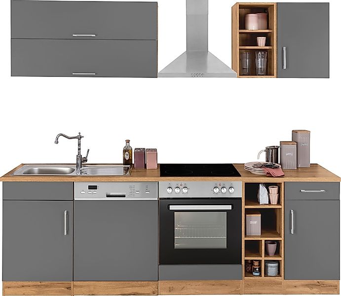 KOCHSTATION Küchenzeile "KS-Colmar", ohne E-Geräte, Breite 240 cm günstig online kaufen