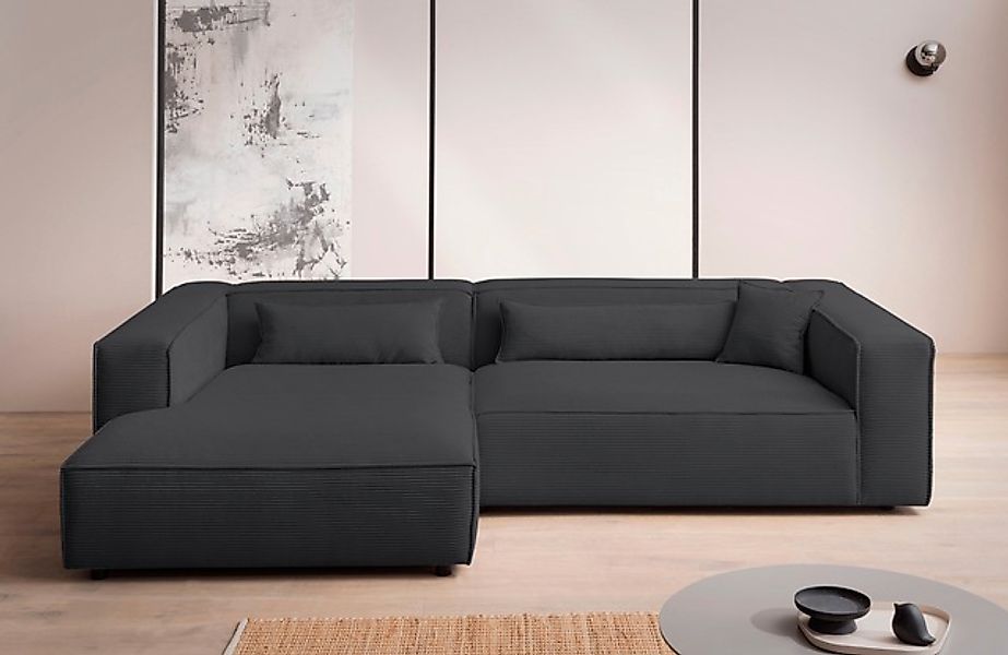 LeGer Home by Lena Gercke Ecksofa »PIARA XXL, Big-Sofa, Cord, Leinenoptik o günstig online kaufen