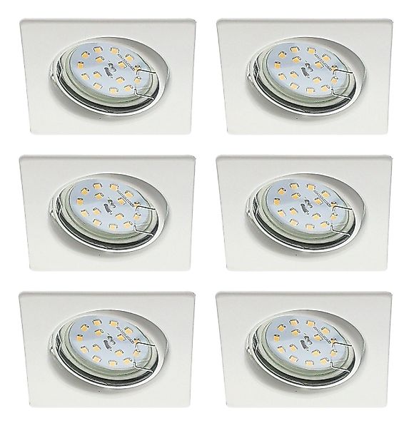 TRANGO LED Einbaustrahler, Dimmfunktion, 6er Set günstig online kaufen
