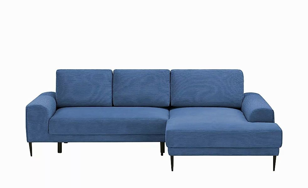 switch Ecksofa aus Cord Capitol ¦ blau ¦ Maße (cm): B: 276 H: 89 T: 175.0 P günstig online kaufen