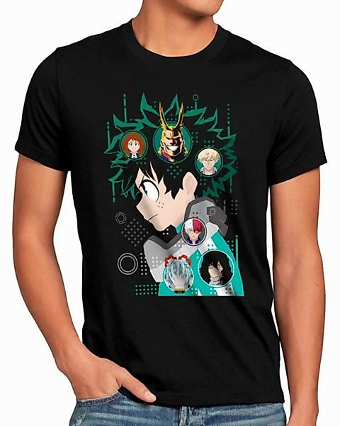 style3 T-Shirt Herren T-Shirt Be Green anime manga my hero academia cosplay günstig online kaufen