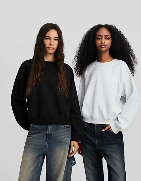 Bershka Doppelpack Sweatshirts Mit Raglanärmeln Damen S Kombiniert günstig online kaufen