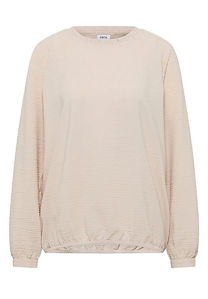 CECIL Langarmbluse Solid Smock Neckline Blouse günstig online kaufen