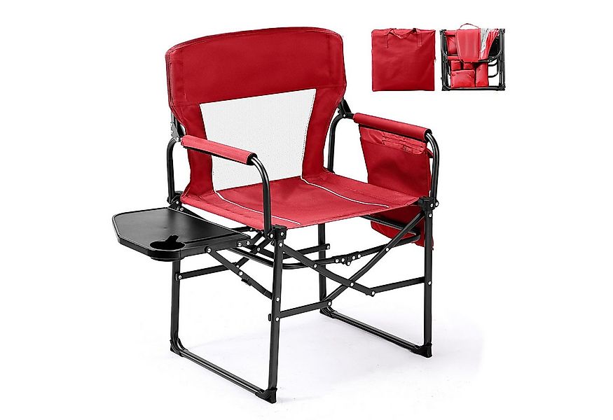 VINGLI Campingstuhl faltbar – Strandstuhl, Klappstuhl leicht mit Getränkeha günstig online kaufen