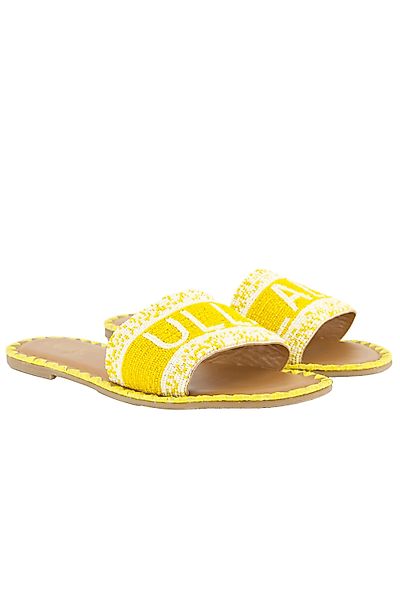 Ulla Popken Sandalen Perlen-Schriftzug Memory Foam günstig online kaufen