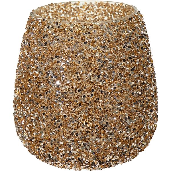 Mega Collections Pflanzgefäß Strass Ø 12 cm x 12,5 cm Gold günstig online kaufen