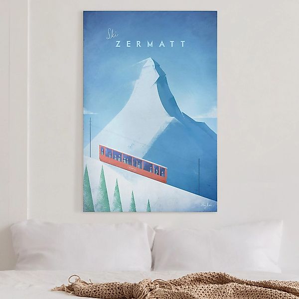 Leinwandbild Reiseposter - Zermatt günstig online kaufen