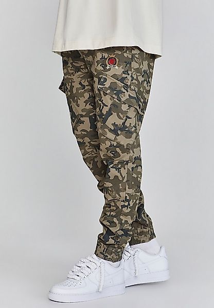 Siksilk Cargohose SikSilk Herren Grün Camo Cargohose günstig online kaufen