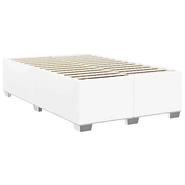 vidaXL Bettgestell ohne Matratze Weiß Vollkunstleder 3284580 günstig online kaufen