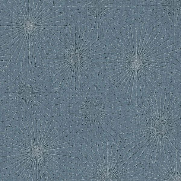 Bricoflor Blaue Tapete Im Art Déco Stil 20er Jahre Vliestapete in Taubenbla günstig online kaufen
