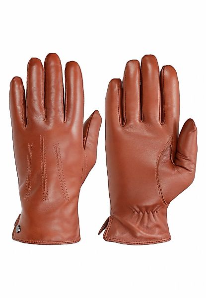 PEARLWOOD Lederhandschuhe "GRAY" Weiches Innenfutter mit Wollanteil, dekora günstig online kaufen