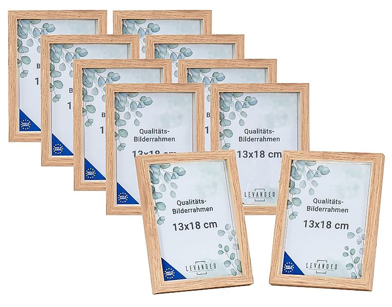 Levandeo® Bilderrahmen, 10er Set Portrait Bilderrahmen günstig online kaufen