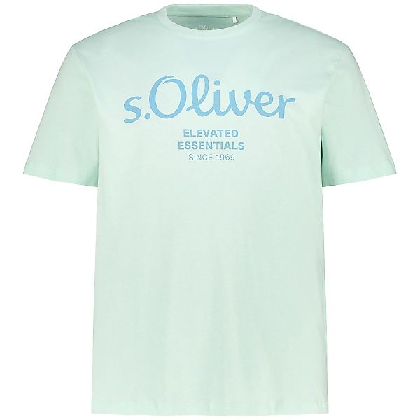 s.Oliver T-Shirt mit Label-Print Farbe mint Größe: 3XL günstig online kaufen