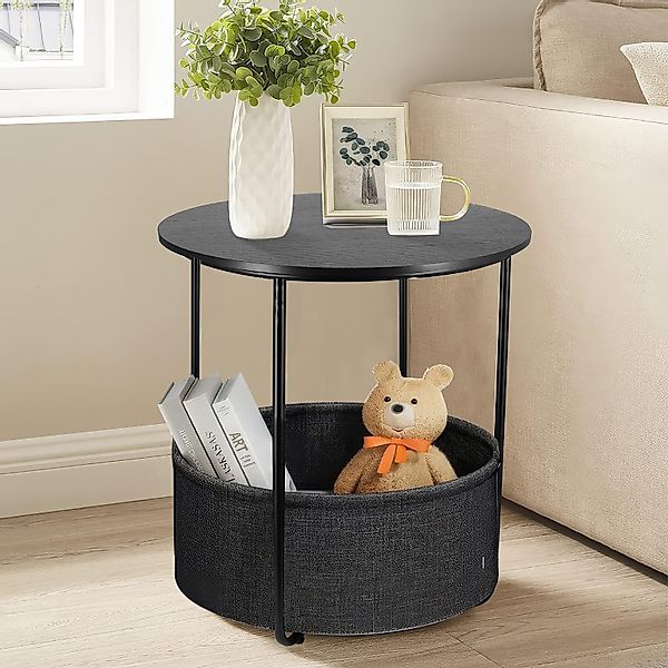BlingBin Beistelltisch Rund Couchtisch mit Stauraum günstig online kaufen