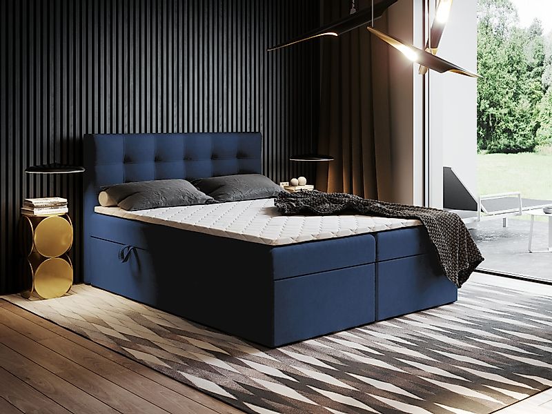 Godre Boxspringbett mit Bettkasten Ewora 150x200 günstig online kaufen