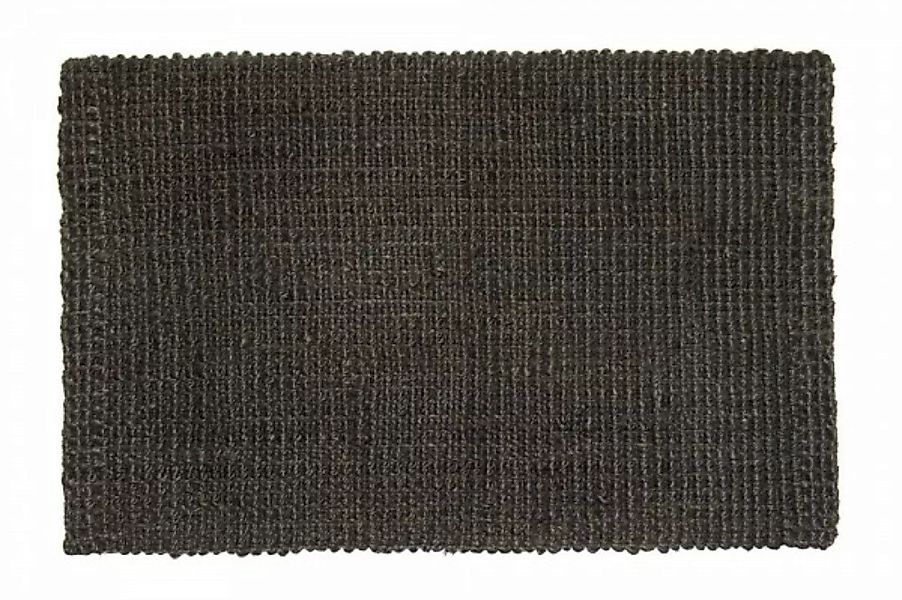 Fußmatte "Hampton", Jute Matte L 90 x 60 cm Schwarz günstig online kaufen