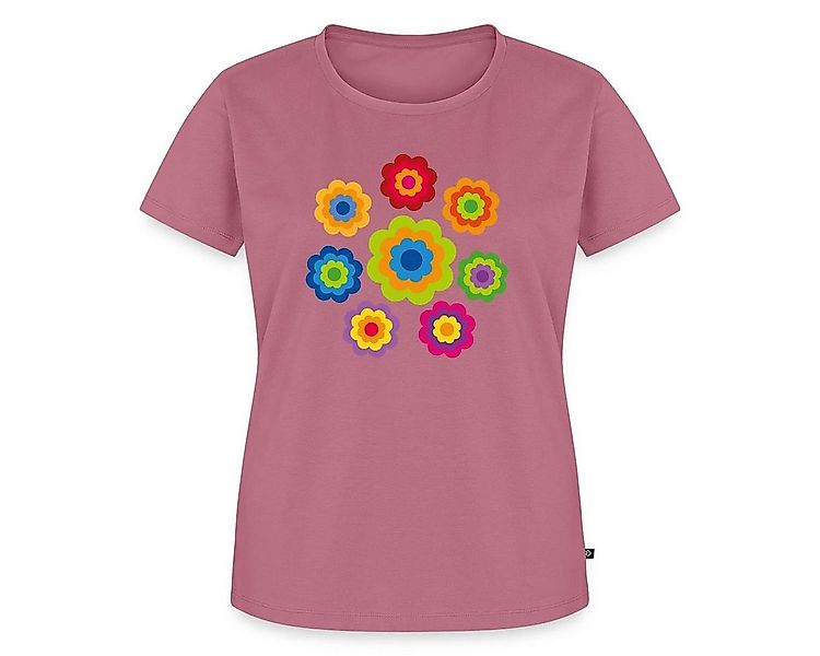 Spreadshirt T-Shirt 70er Jahre Hippie Flower Power Kostüm Blumen Fasching F günstig online kaufen