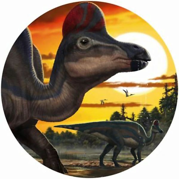 KOMAR Selbstklebende Vlies Fototapete/Wandtattoo - Corythosaurus Sunset - G günstig online kaufen