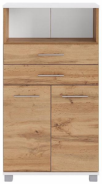 welltime Midischrank "Emmi, Breite 59 cm", 2 Türen, Metallbeschläge günstig online kaufen