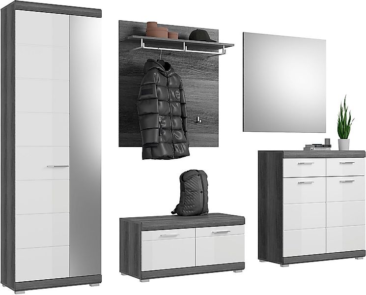 INOSIGN Garderoben-Set SIENA, Breite 272 cm, 5-teiliges Set, individuell st günstig online kaufen
