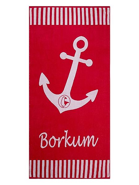 Schietwetter Strandtuch Unisex Strandhandtuch "Borkum" 180x88cm, günstig online kaufen