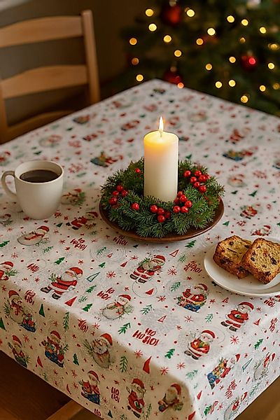 texpot Tischdecke Wachstuch Weihnachten Winter abwischbar günstig online kaufen