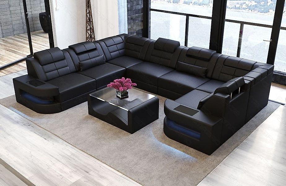 Sofa Dreams Wohnlandschaft Ledersofa Como U günstig online kaufen