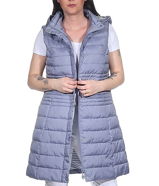 Aurela Damenmode Longweste Damen Steppweste sommerliche günstig online kaufen