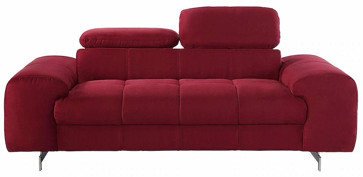 COTTA 2-Sitzer "Chef", Big-Sofa mit Kopfteilverstellung, edle Metallkufen günstig online kaufen