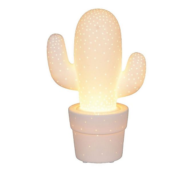 Trend Line LED Dekofigur TrendLine Keramikleuchte 6 LED, Kaktus günstig online kaufen