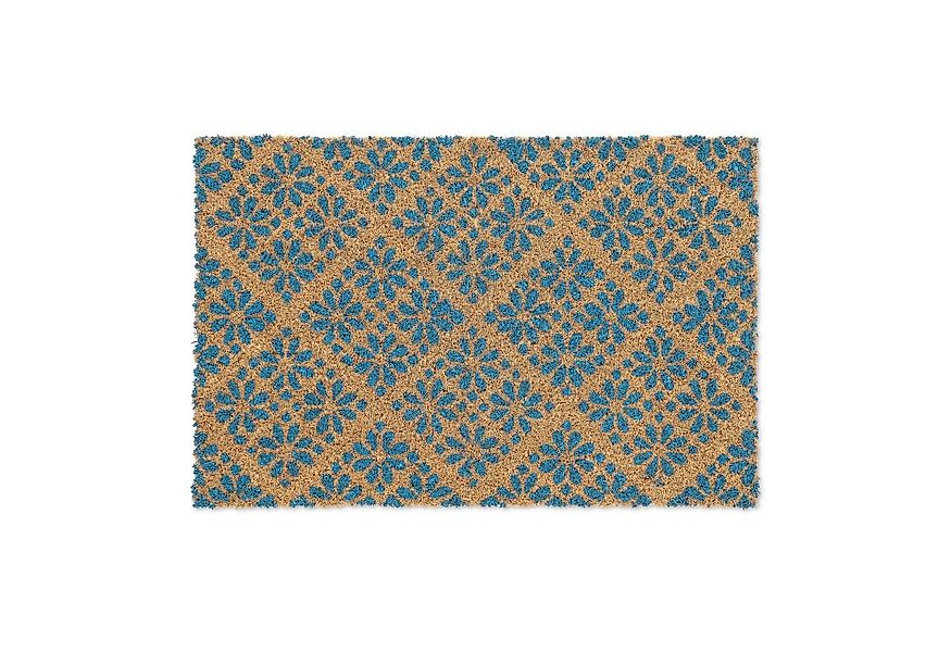 relaxdays Fußmatte im floralen Desig, Höhe: 15 mm günstig online kaufen