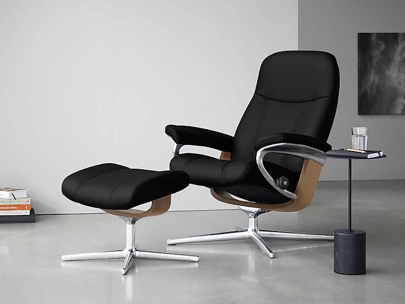 Stressless "Consul" mit Cross Base, Größe S, M & L, Holzakzent Eiche, in 2 günstig online kaufen
