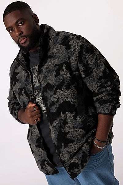 STHUGE Fleecejacke STHUGE Teddyjacke Camouflage Stehkragen günstig online kaufen