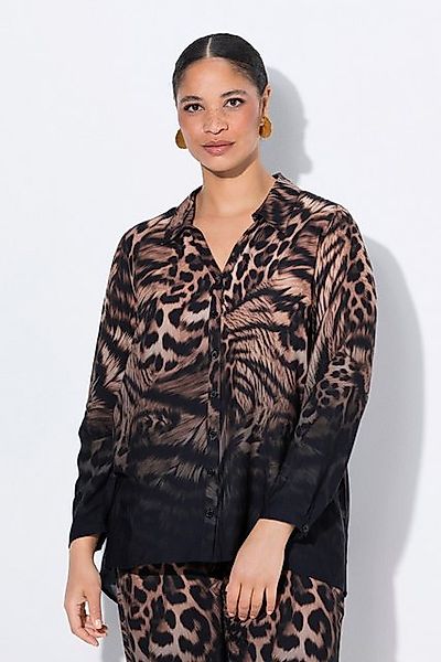 MIAMODA Longbluse Bluse längere A-Linie Leo-Patchmuster günstig online kaufen