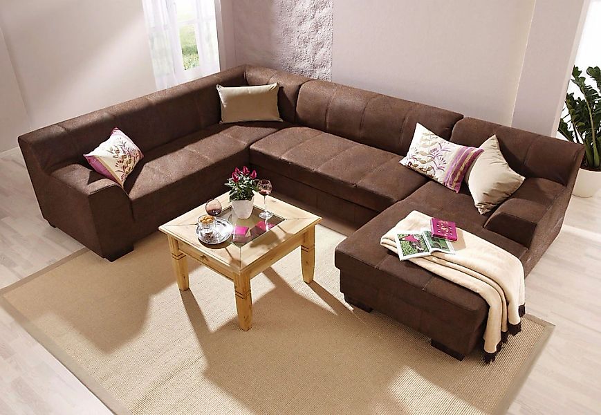 Home affaire Wohnlandschaft "Falk klare Linien, zeitlos und komfortabel, U- günstig online kaufen