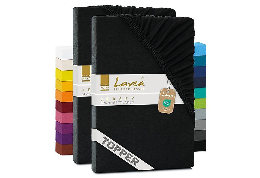 Lavea Spannbettlaken Bettlaken Maya, 180x200cm, 200x200cm, 140x200cm, 160x2 günstig online kaufen