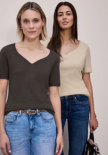 STREET ONE T-Shirt im soften Baumwoll-Mix günstig online kaufen