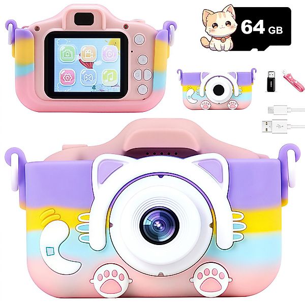 ZEUOPQ Kinderkamera Spielzeug-Kamera Anti-Drop Selfie Digital günstig online kaufen