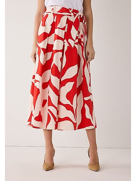 MORE&MORE A-Linien-Rock weit schwingender Midirock günstig online kaufen