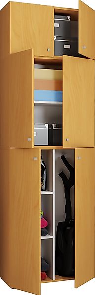 VCM Mehrzweckschrank Holz Besenschrank Staubsauger Putzschrank günstig online kaufen