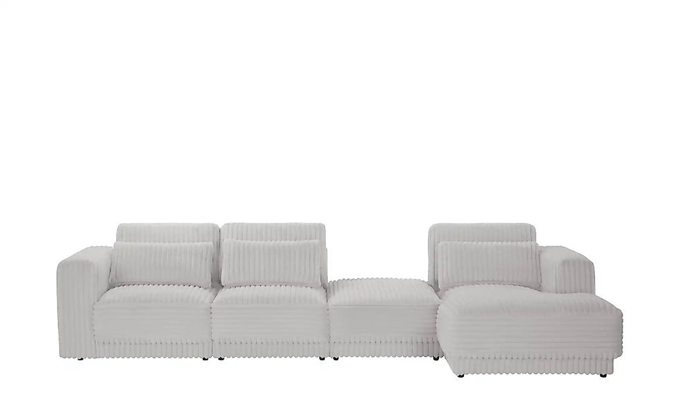 switch Ecksofa in modernem Breitcord Torrino ¦ grau ¦ Maße (cm): B: 372 H: günstig online kaufen
