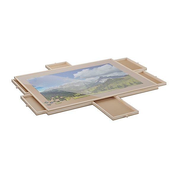 relaxdays Puzzleunterlage Puzzlebrett drehbar mit 6 günstig online kaufen
