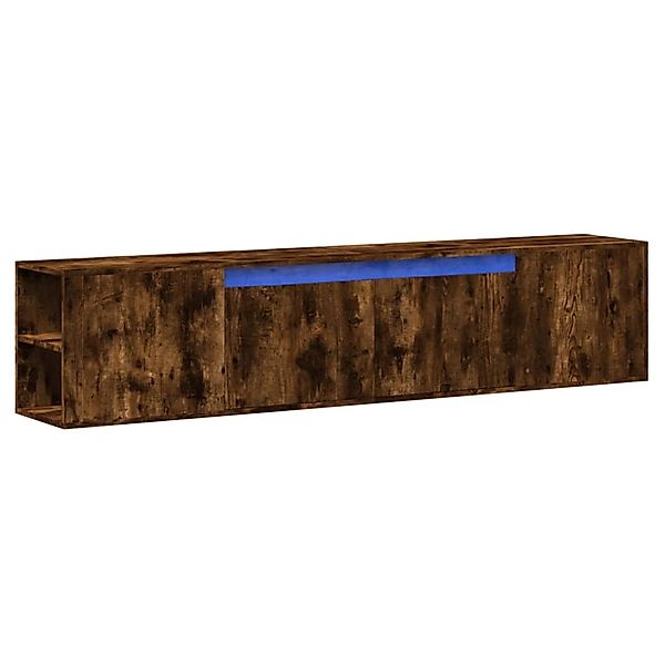 vidaXL TV-Wandschrank mit LED-Beleuchtung Räuchereiche 180x31x39,5 cm 33079 günstig online kaufen