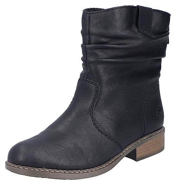 Rieker Winterboots, Winterstiefelette, Blockabsatz, Warmfutter, geraffter günstig online kaufen