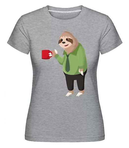 Faultier trinkt Kaffee · Shirtinator Frauen T-Shirt günstig online kaufen