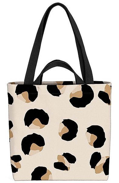 VOID Henkeltasche (1-tlg), Leopard Muster muster Raubtier Zoo tier wild leo günstig online kaufen