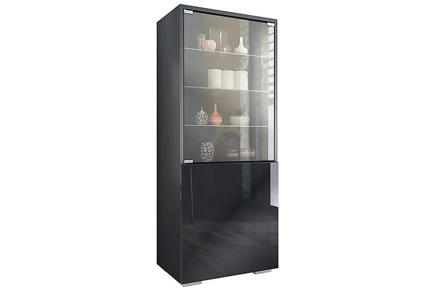 Vladon Standvitrine Granada (Vitrinenschrank, mit Glastür und Glaseinsatz) günstig online kaufen