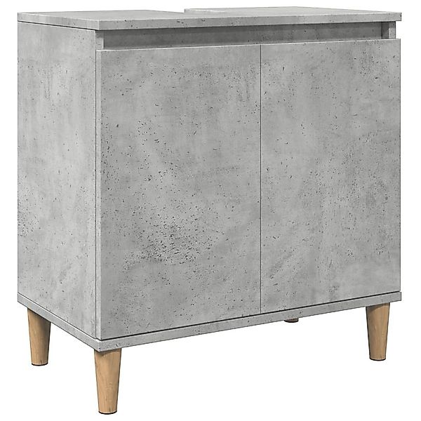 vidaXL Badezimmerspiegelschrank Waschbeckenunterschrank Betongrau 58x33x60 günstig online kaufen